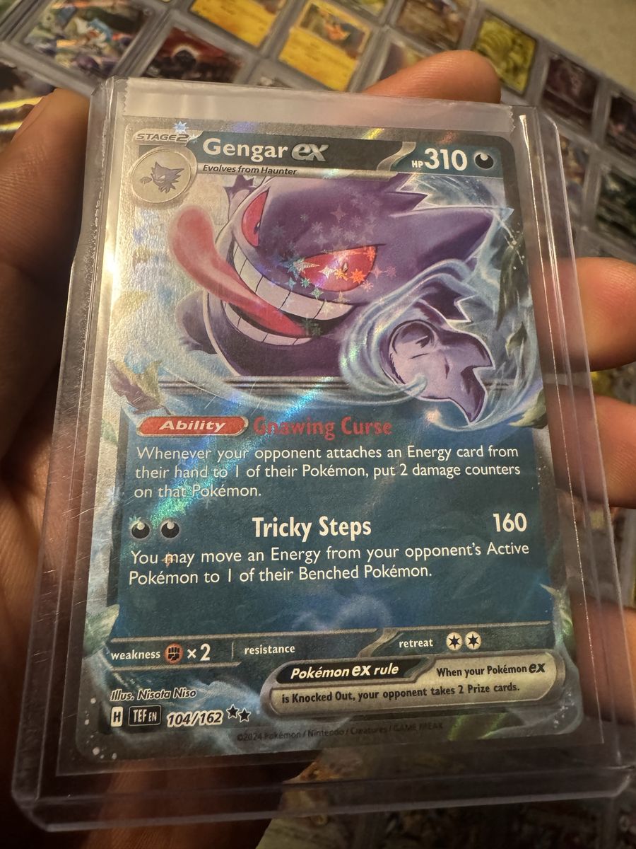 Gengar ex 104/162 Pokémon TCG Temporal Forces Ultra Rare Holographic Card