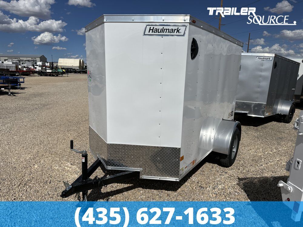 5x8 Haulmark Passport Enclosed Cargo Trailer - 5'6" Interior - 3.5K GVWR Ramp Door