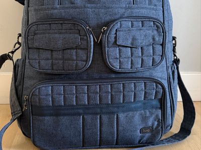 Lug Puddle Jumper Overnight Bag/Backpack - Heather Indigo - Excellent Condition