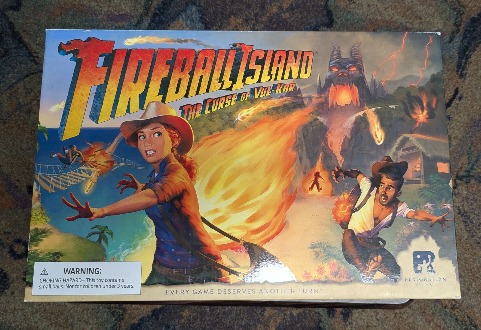 Fireball Island: The Curse of Vul-Kar Board Game Restoration Games Used