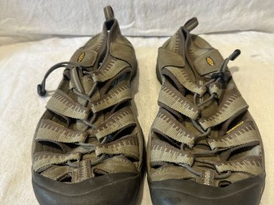 Keen Mens Size 12 Beige/Brown Wtrprf hiking Sandal