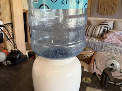 Ceramic Water Dispenser Crock with Lid, Spigot-practically brand new-$30