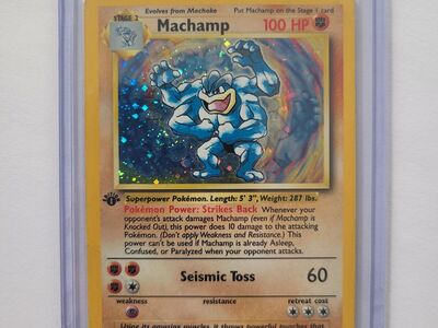 1999 Pokémon Cards RARE 1st Edition Holo Machamp