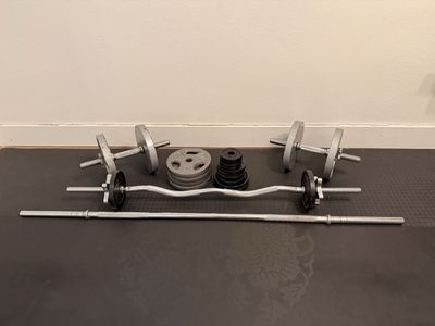 Set of 1 inch free weights