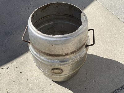 Beer Keg Garbage Can