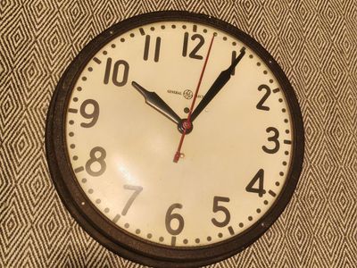 Vintage General Electric School Wall Clock