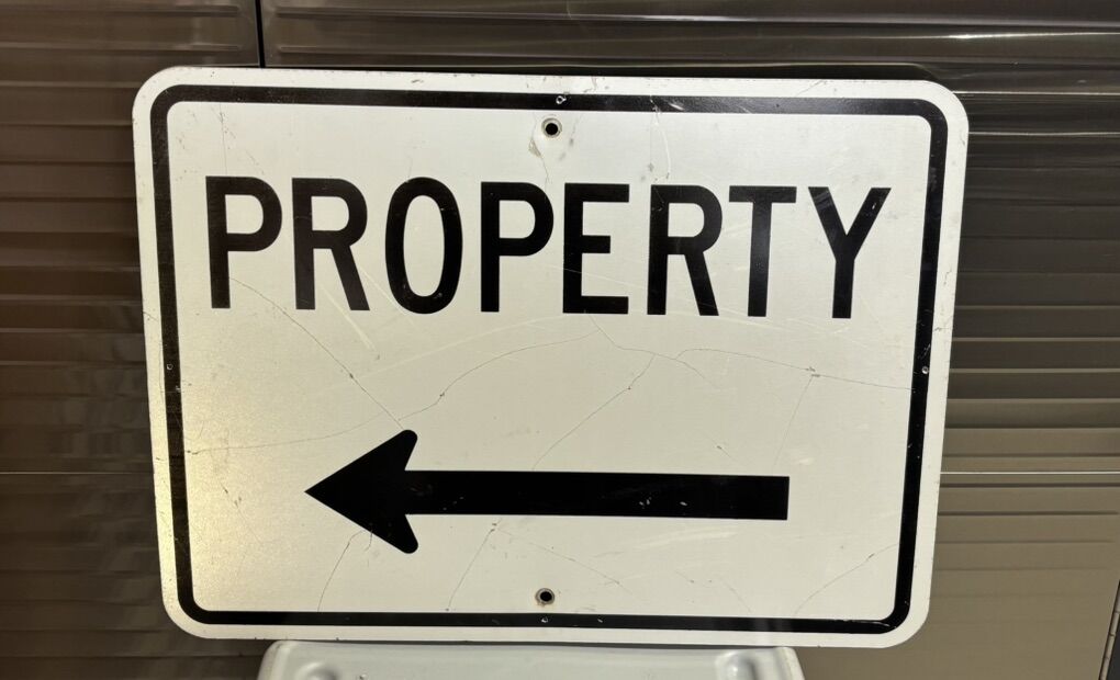 Property sign from old Draper prison 24x18