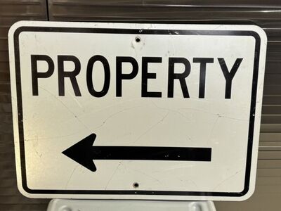 Property sign from old Draper prison 24x18