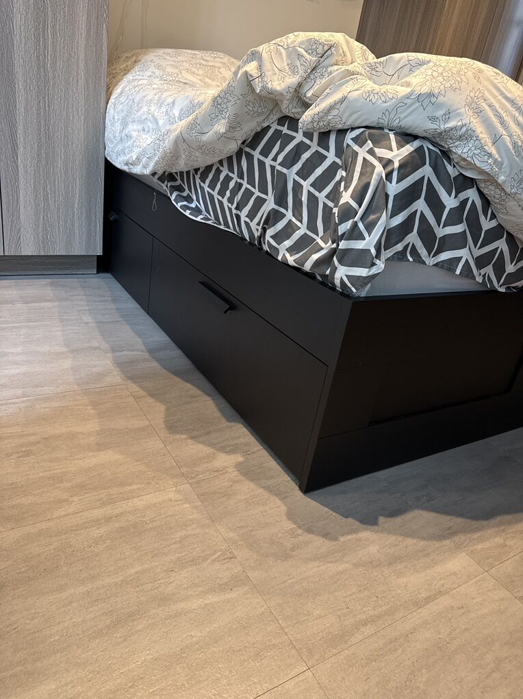 Queen Mattress And Set- ALMOST  NEW