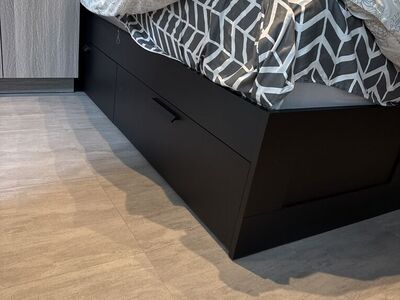 Queen Mattress And Set- ALMOST NEW