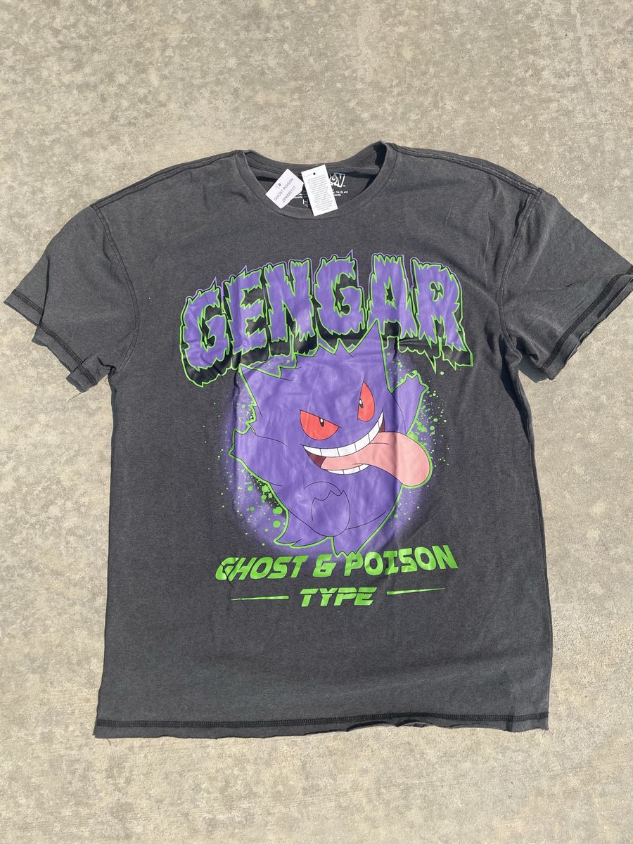 Hybrid Apparel Pokemon Gengar Ghost & Poison Type Graphic T-Shirt Men's Size M New with Tags