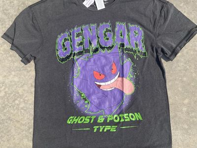 Hybrid Apparel Pokemon Gengar Ghost & Poison Type Graphic T-Shirt Men's Size M New with Tags