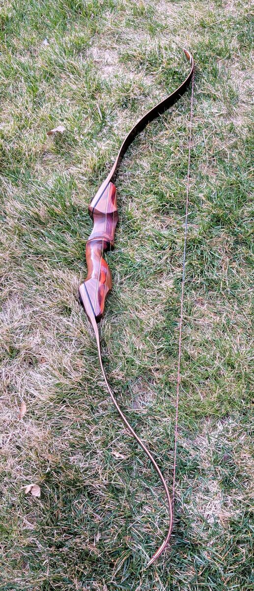 Custom Made Traditional Bow Walnut Tigerwood Maple and Bamboo