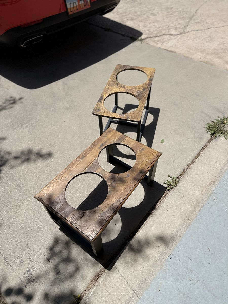 Elevated stands for dog bowls (bowls not included)