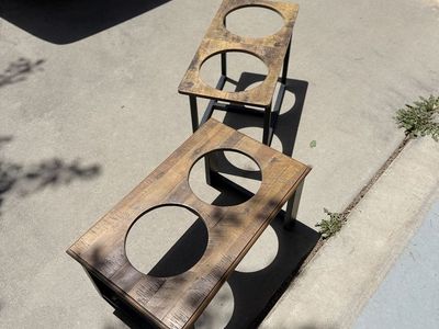 Elevated stands for dog bowls (bowls not included)