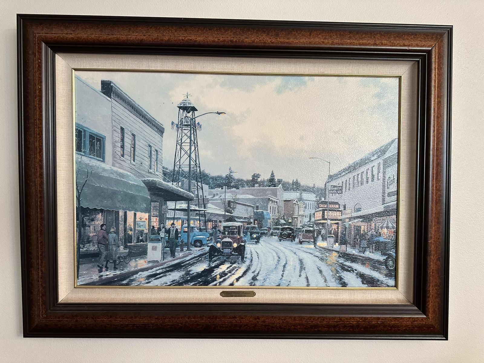 Main Street Matinee by Thomas Kinkade with Hand-painted Highlights