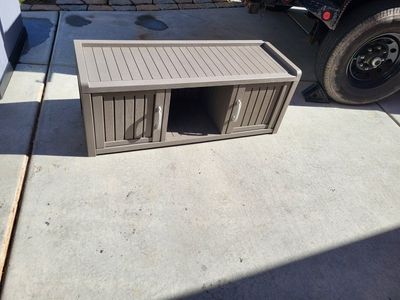 Indoor/Outdoor Resin Shoe Storage Cabinet* Beige