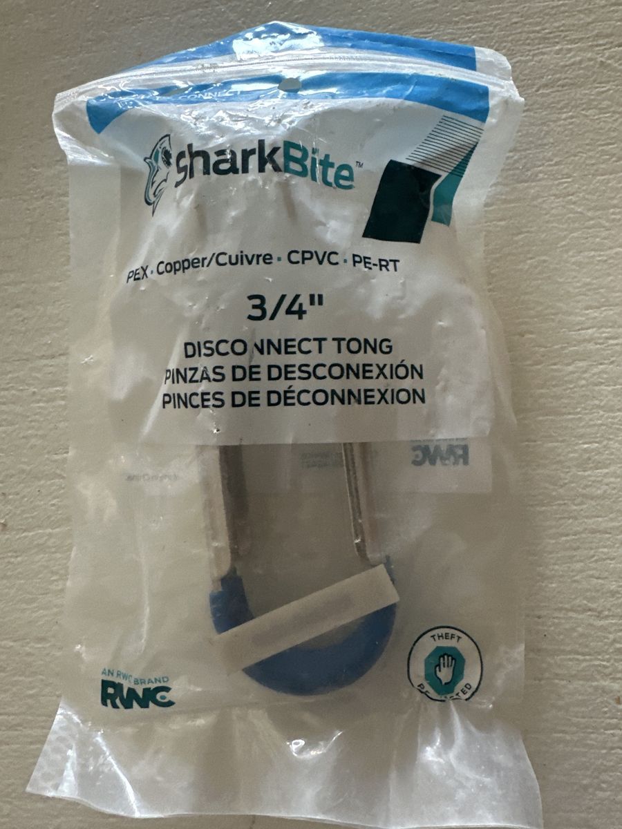 SharkBite 3/4" Disconnect Tong for PEX, Copper, CPVC, PE-RT Push-to-Connect Fittings