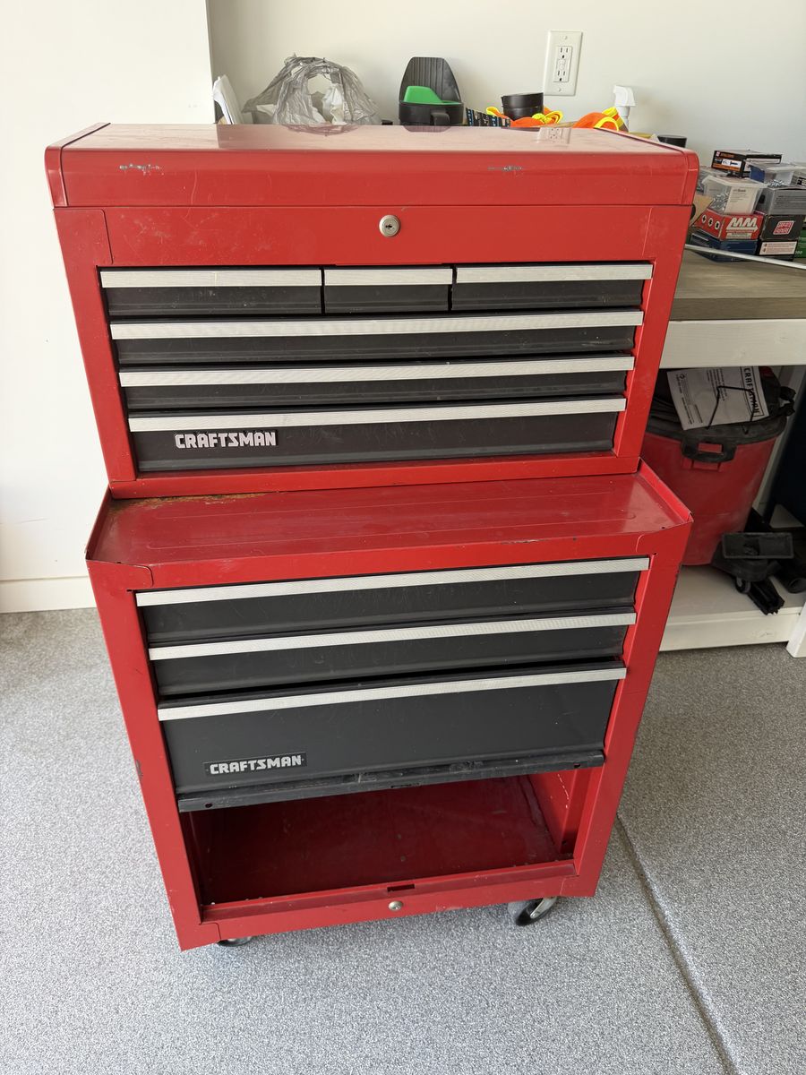 Craftsman rolling tool chest combo $80
