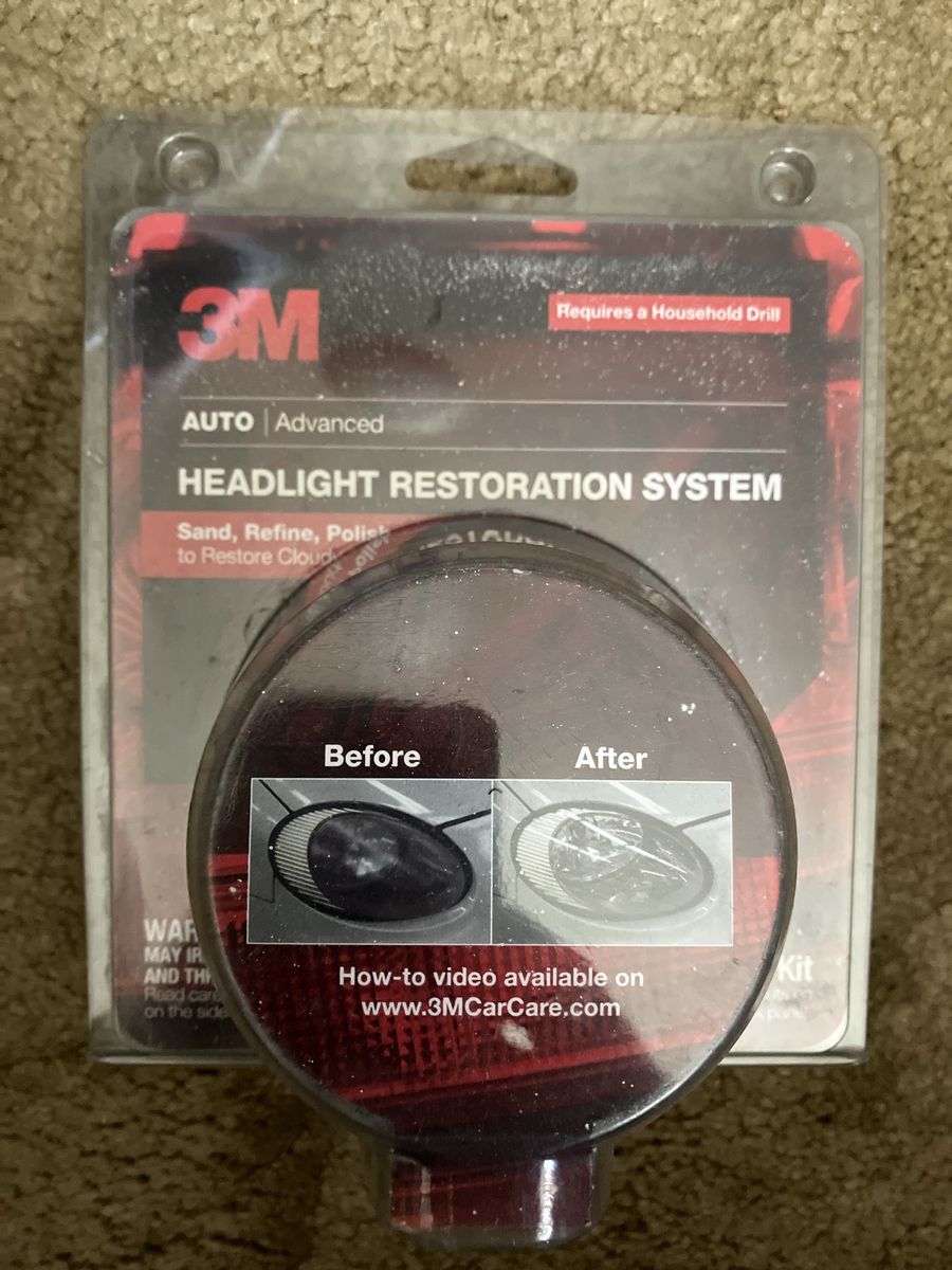 3M Auto Advanced Headlight Restoration System - Restore Cloudy Headlights with Drill