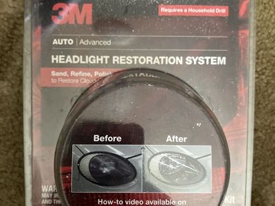 3M Auto Advanced Headlight Restoration System - Restore Cloudy Headlights with Drill