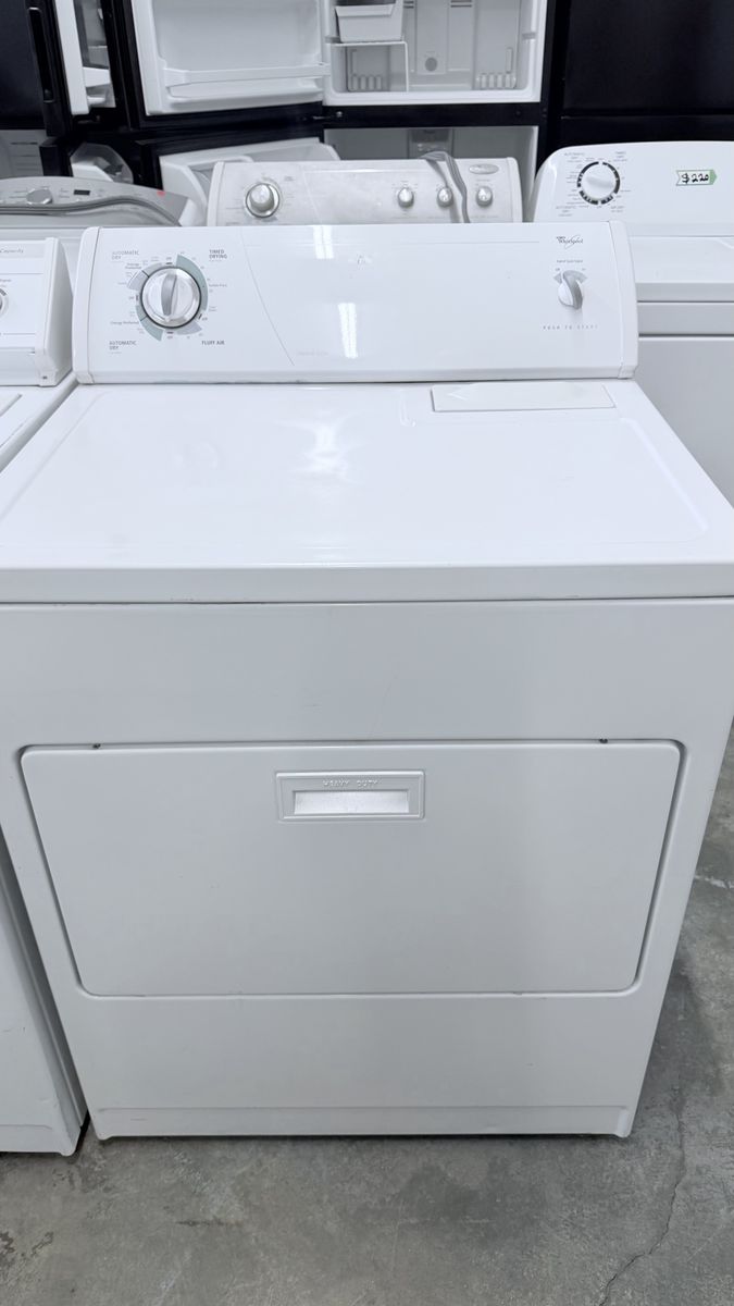 Whirlpool White Electric Dryer - Heavy Duty, Fluffy Air Cycle