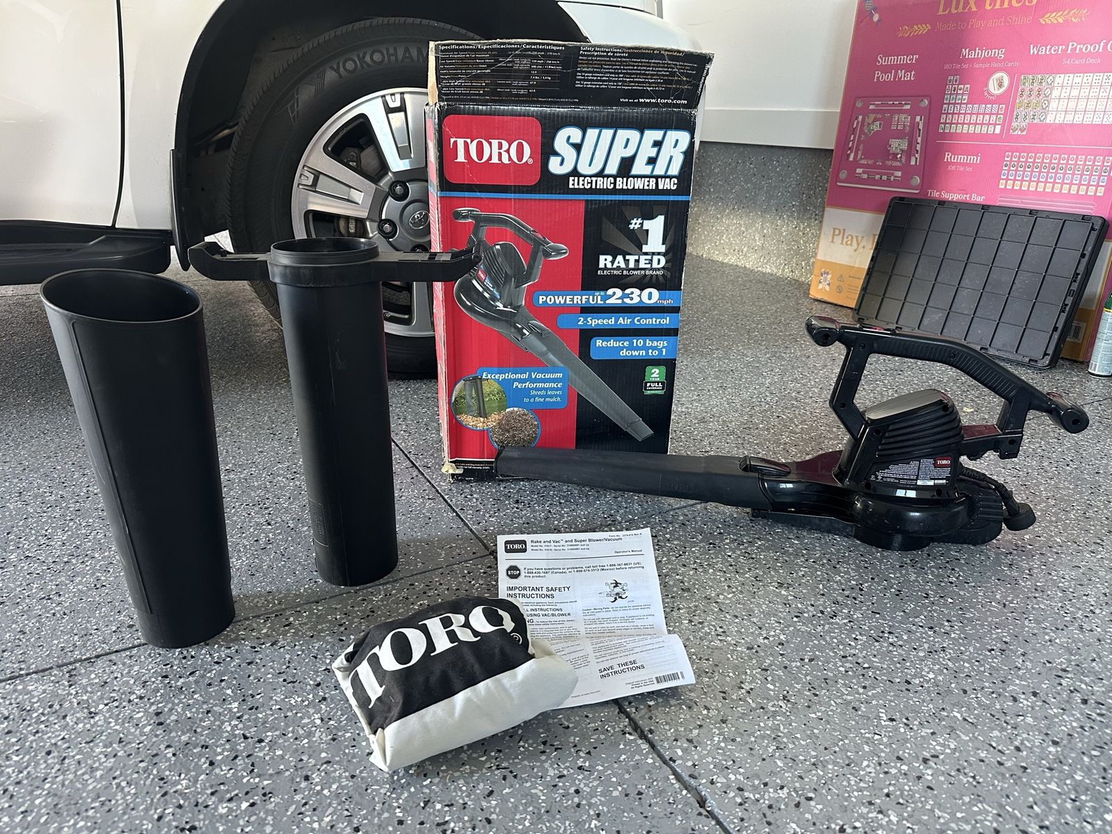 TORO Super Electric Blower Vac - Powerful 230 MPH, 2-Speed Air Control, Excellent Vacuum Performance