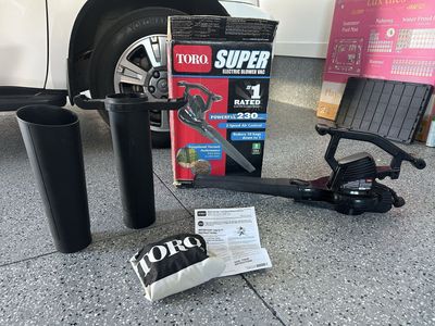 TORO Super Electric Blower Vac - Powerful 230 MPH, 2-Speed Air Control, Excellent Vacuum Performance