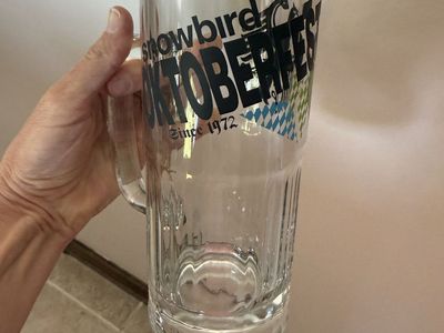 Retired Snowbird Utah Oktoberfest since 1972 beer stein 20” tall