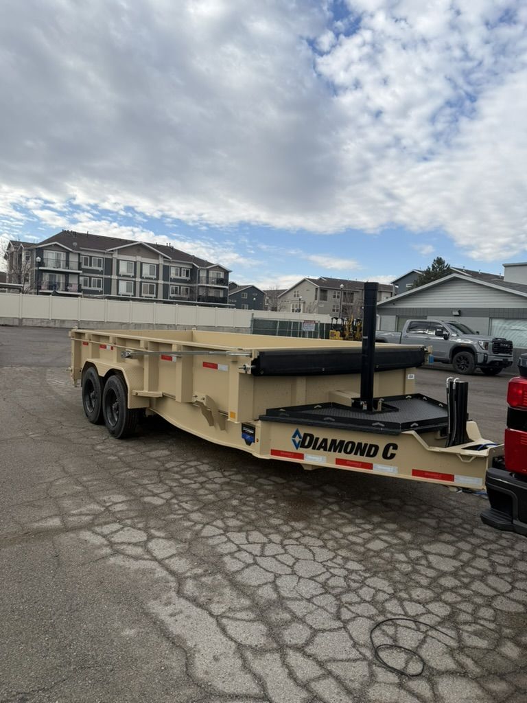 7x16 Dump Trailer Rental – 16K Heavy Duty - 24 hour and 6 Hour options - 24 inch and 40 inch sides