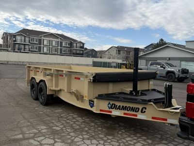7x16 Dump Trailer Rental – 16K Heavy Duty - 24 hour and 6 Hour options - 24 inch and 40 inch sides