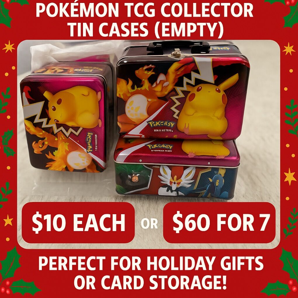 Pokémon TCG Metal Collector Tins (EMPTY) –