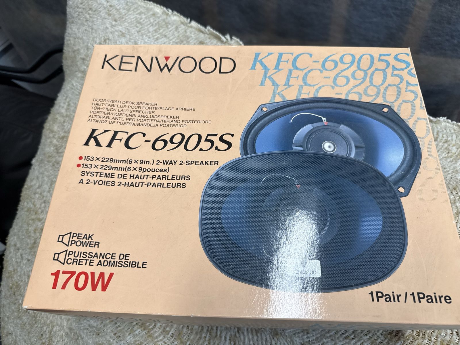 Kenwood KFC-6905S 6x9 inch 2-Way Car Stereo Speakers 170W Peak Power (Pair)