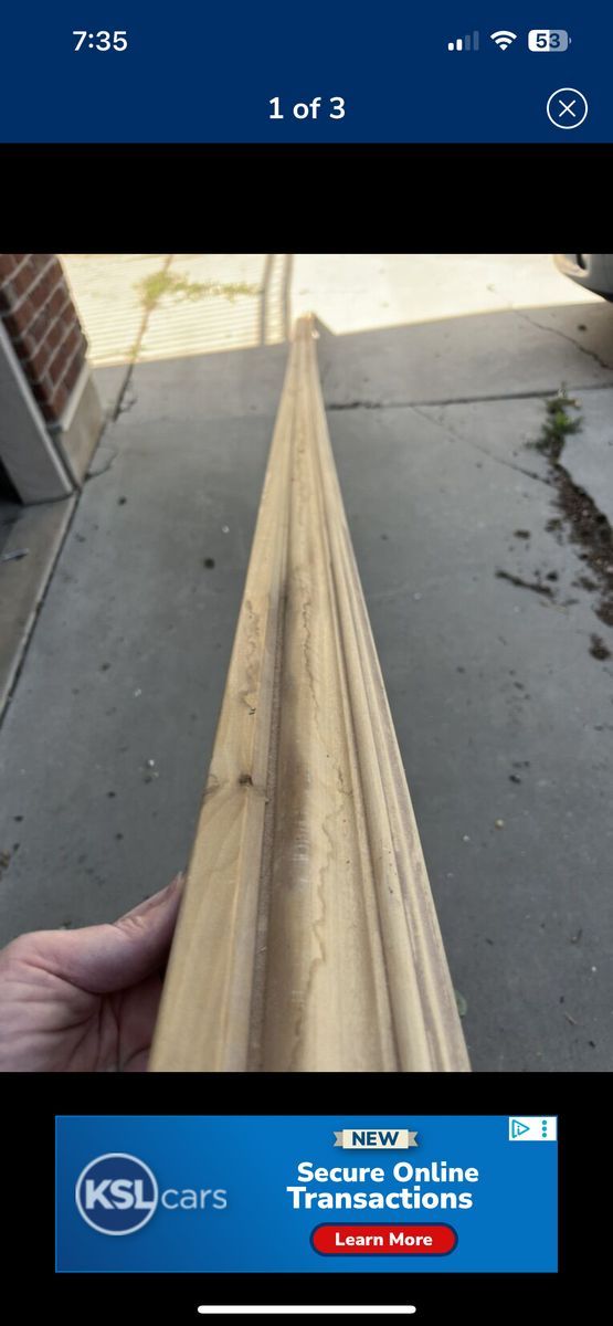 3 1/2 Inch Poplar Casing 26 Total Feet