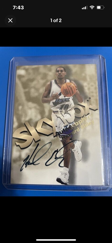 1998 Howard Eisley Skybox Utah Jazz Certified Auto