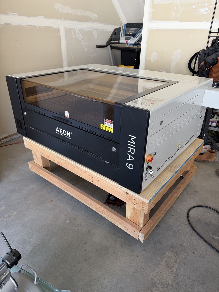 Aeon Mira 9 90W CO₂ Laser Engraver – Brand New Tube + Rotary + Huge Bundle