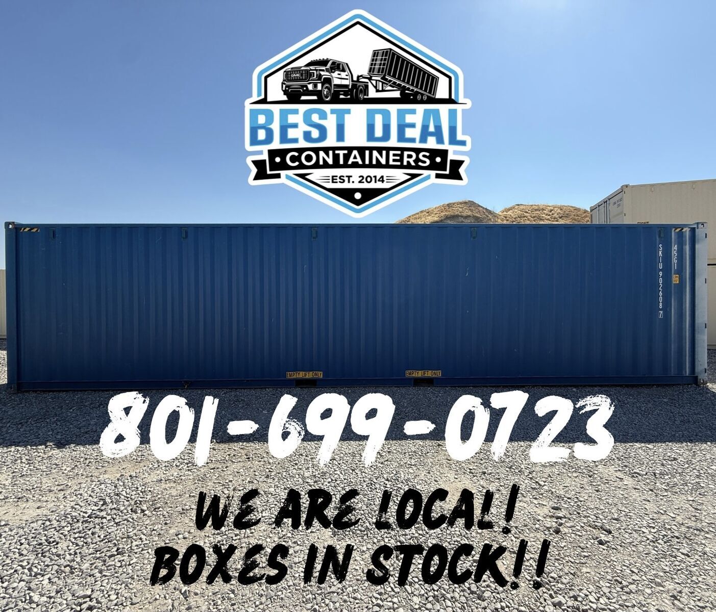 HIGH CUBE SHIPPING CONTAINERS