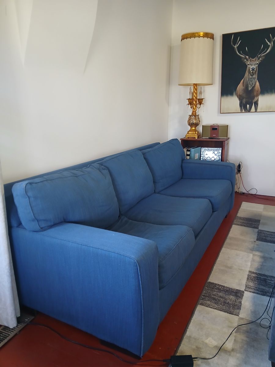 Blue Fabric Couch