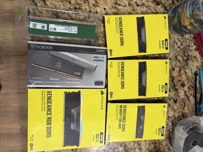 Corsair Vengeance DDR5 RAM - 16GB 5200MHz, 32GB 6400MHz RGB, 64GB 5600MHz, TeamGroup T-Create Expert 32GB 6000MHz