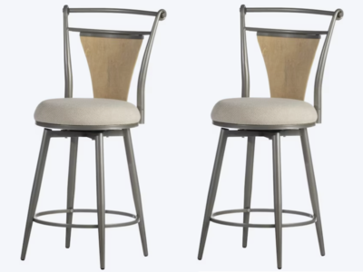 Set of 2 Upholstered Barstools