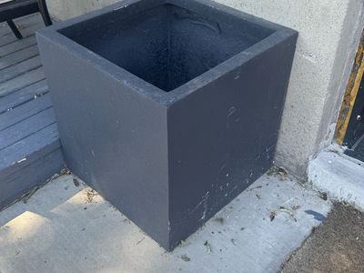 Large Square Indoor/Outdoor Planter Pot - Black