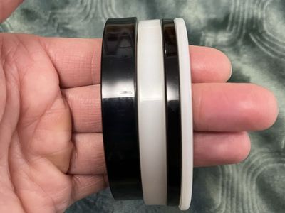 Late 1950's to Early 1960's Black and White Bangles Set - Vintage