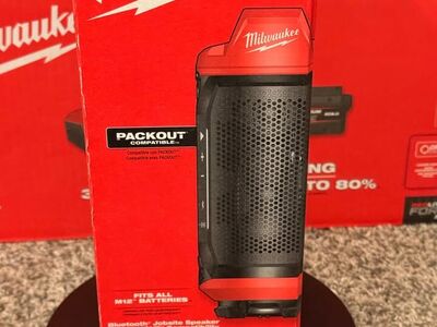 Milwaukee M12 Bluetooth Jobsite Speaker with PACKOUT Compatibility - Brand New!
