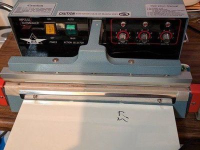 AIE 14 in. Automatic Impulse Sealer with foot pedal