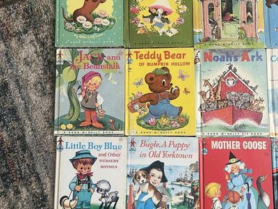 Vintage Rand McNally Elf Books Lot (15)- Children's Nursery Rhymes & Stories (1950s/60s)