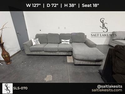 Gray Sectional Sofa Couch Delivery