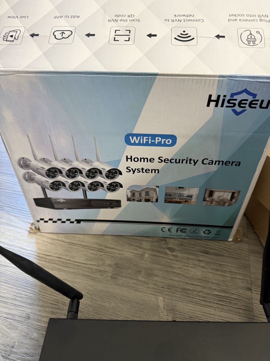 Hiseeu WiFi-Pro Home Security Camera System with NVR and Multiple Cameras