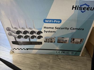 Hiseeu WiFi-Pro Home Security Camera System with NVR and Multiple Cameras