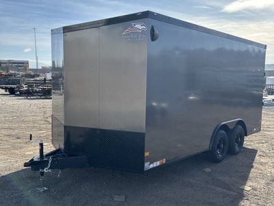 8.5x16 American Hauler Night Hawk Enclosed Cargo Trailer - 7'0" Interior - 10K GVWR - Black Out Package, Dovetail
