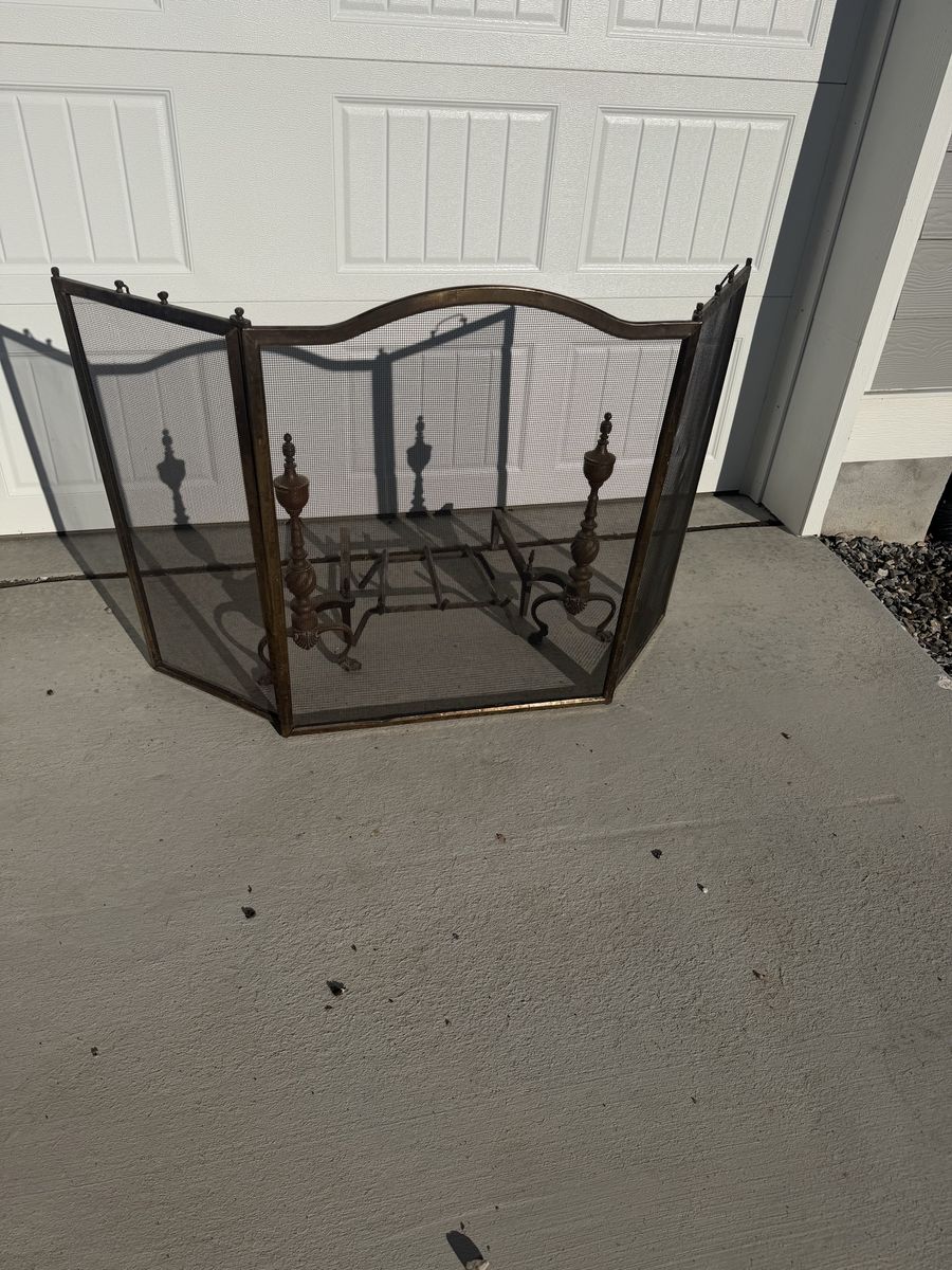 Vintage Fireplace Screen